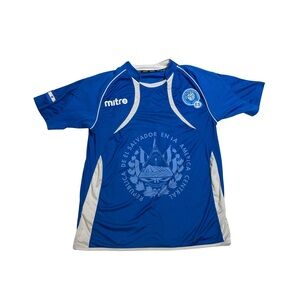 Mitre Blue and White Men's Jersey